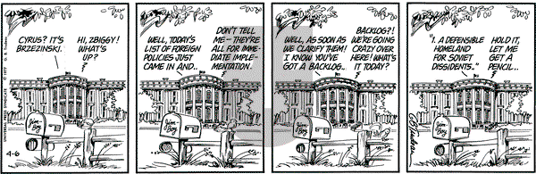 Doonesbury on Wednesday April 6, 1977 Comic Strip