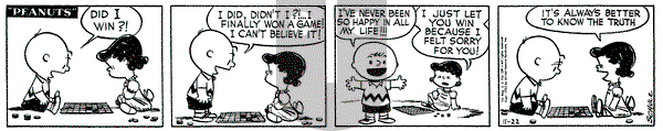 Peanuts on Saturday November 22, 1952 Comic Strip