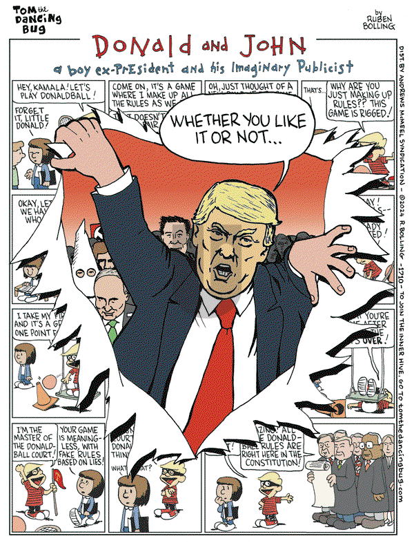 Tom the Dancing Bug on Friday November 8, 2024 Comic Strip