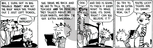 Calvin and Hobbes - Saturday May 23, 2020 Comic Strip