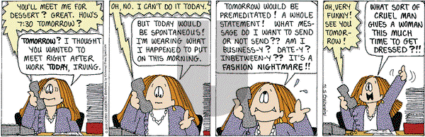Cathy Classics on Wednesday April 6, 2011 Comic Strip