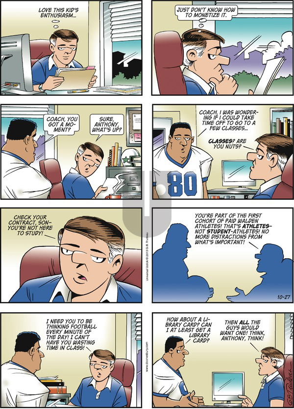 Doonesbury on Sunday October 27, 2013 Comic Strip