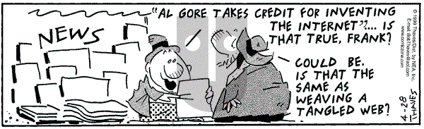 Frank and Ernest on Wednesday April 28, 1999 Comic Strip