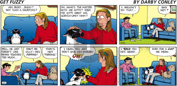 Get Fuzzy - Sunday October 24, 1999 Comic Strip
