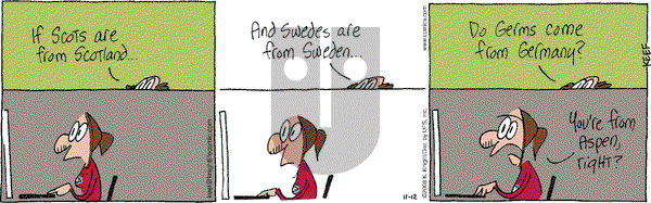 The Knight Life on Wednesday November 12, 2008 Comic Strip