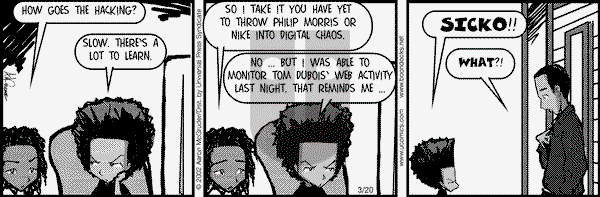 The Boondocks on Saturday October 22, 2011 Comic Strip