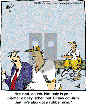 In the Bleachers on Tuesday April 6, 2010 Comic Strip