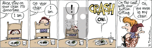 Cul de Sac on Monday April 29, 2013 Comic Strip