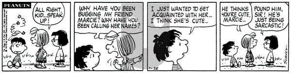 Peanuts on Wednesday July 28, 1976 Comic Strip