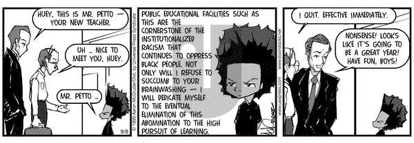 The Boondocks on Wednesday September 8, 1999 Comic Strip