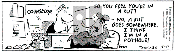 Frank and Ernest on Monday May 11, 1998 Comic Strip