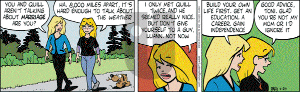 Luann on Wednesday April 24, 2013 Comic Strip