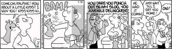 Drabble on Friday February 28, 1997 Comic Strip