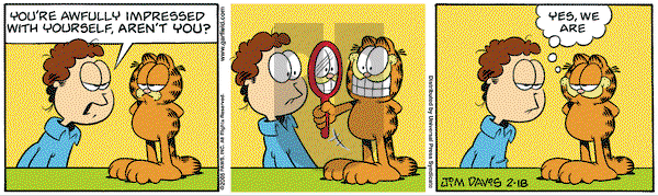 Garfield on Friday February 18, 2005 Comic Strip