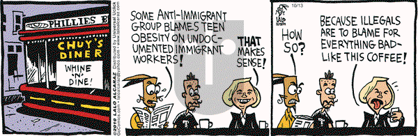 La Cucaracha on Wednesday October 13, 2010 Comic Strip