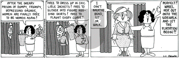 Cathy Classics on Tuesday March 21, 1995 Comic Strip