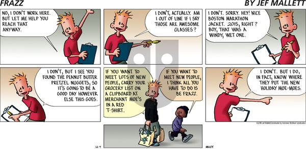 Frazz on Sunday December 9, 2018 Comic Strip