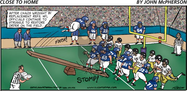 Close to Home on Sunday November 25, 2012 Comic Strip