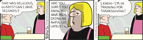 The Born Loser on Monday November 24, 2014 Comic Strip