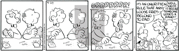 Drabble on Thursday September 27, 2001 Comic Strip
