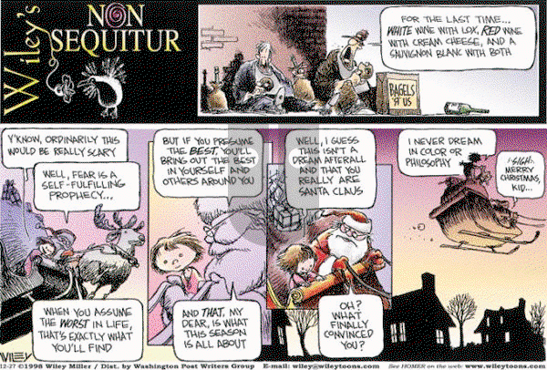 Non Sequitur on Sunday December 27, 1998 Comic Strip