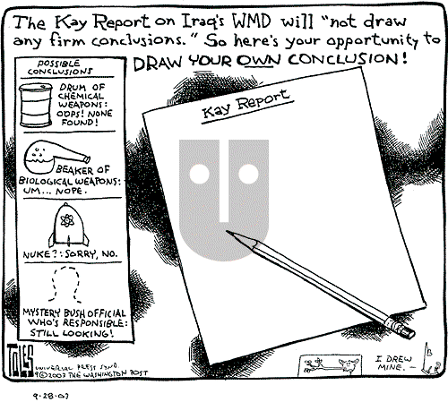Tom Toles - Sunday September 28, 2003 Comic Strip