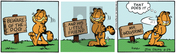 Garfield on Friday June 23, 1995 Comic Strip