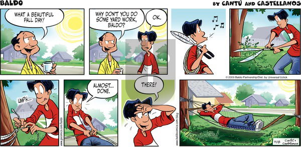 Baldo on Sunday November 8, 2009 Comic Strip