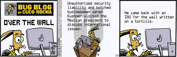 La Cucaracha on Thursday March 22, 2018 Comic Strip