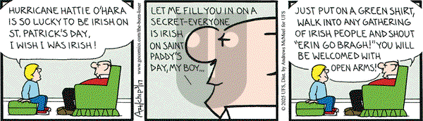 The Born Loser on Monday March 17, 2025 Comic Strip