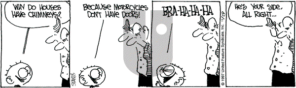 The Buckets on Saturday November 29, 1997 Comic Strip