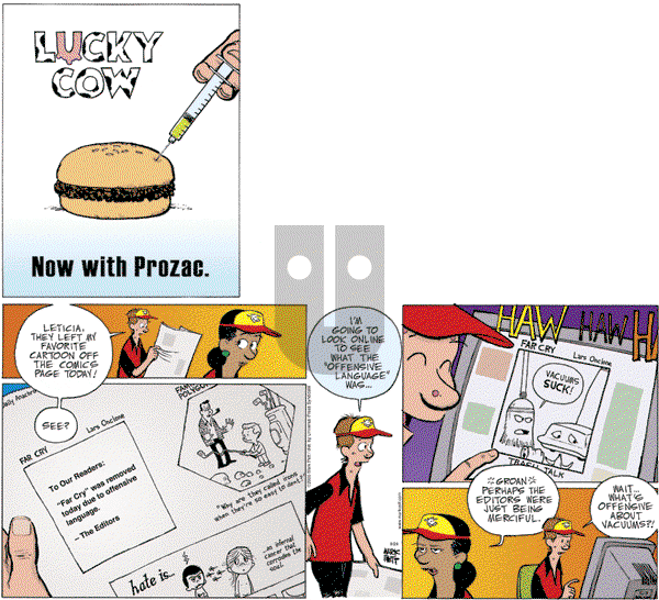 Lucky Cow on Sunday September 24, 2006 Comic Strip