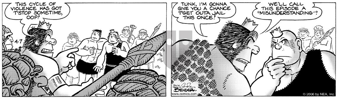 Alley Oop - Friday April 7, 2006 Comic Strip