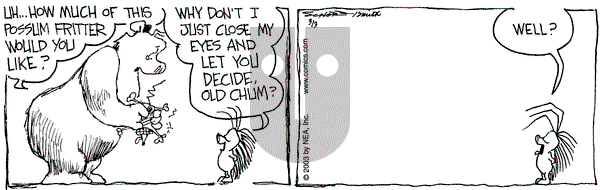 The Grizzwells on Monday March 3, 2003 Comic Strip