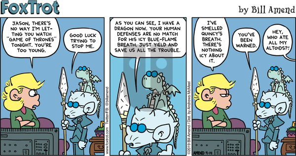 FoxTrot - Sunday April 14, 2019 Comic Strip