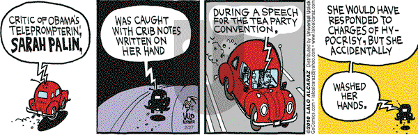 La Cucaracha on Saturday February 27, 2010 Comic Strip