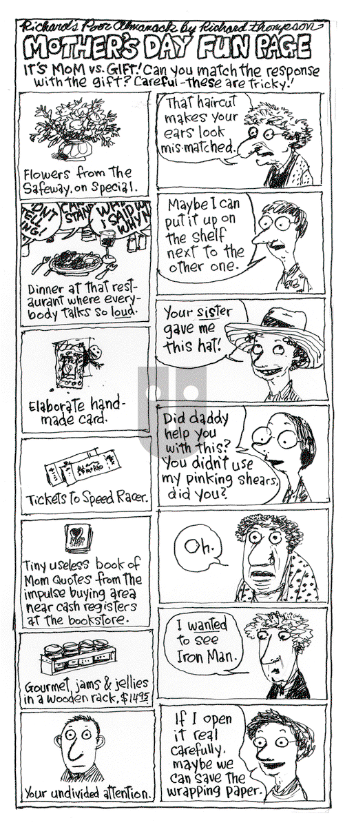 Richard's Poor Almanac on Friday May 6, 2016 Comic Strip
