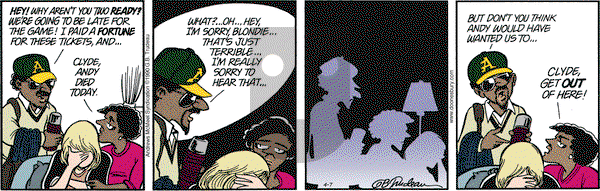 Doonesbury on Saturday April 7, 2018 Comic Strip