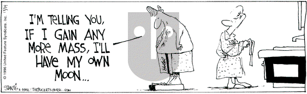 The Buckets on Saturday December 14, 1996 Comic Strip