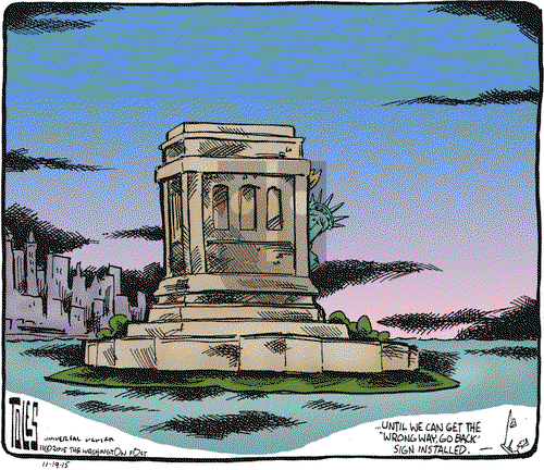 Tom Toles on Thursday November 19, 2015 Comic Strip