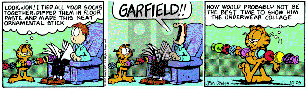 Garfield on Tuesday October 23, 1990 Comic Strip