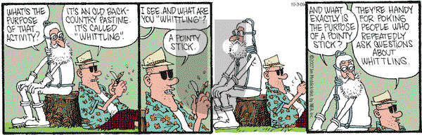 Monty on Saturday October 3, 2009 Comic Strip