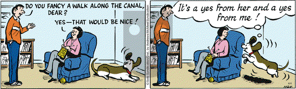 Fred Basset on Thursday April 4, 2019 Comic Strip