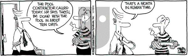 The Buckets on Thursday July 18, 2002 Comic Strip