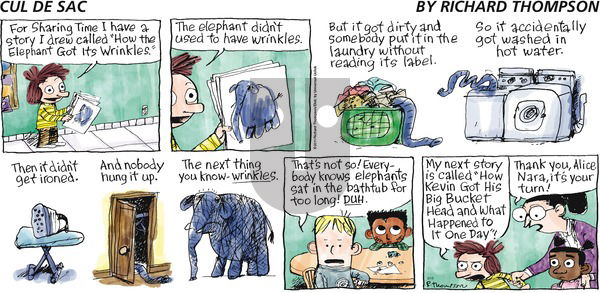 Cul de Sac on Sunday May 15, 2016 Comic Strip