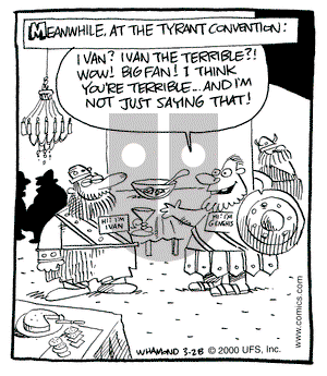 Reality Check on Tuesday March 28, 2000 Comic Strip