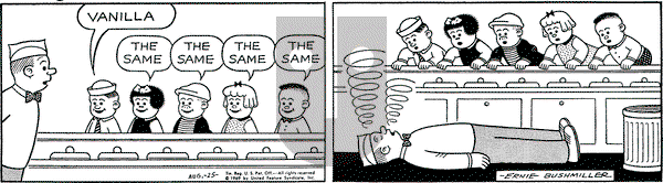 Nancy on Monday August 25, 1969 Comic Strip