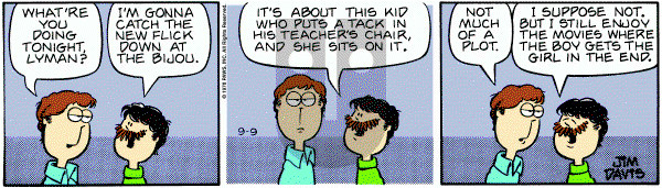 Garfield on Saturday September 9, 1978 Comic Strip