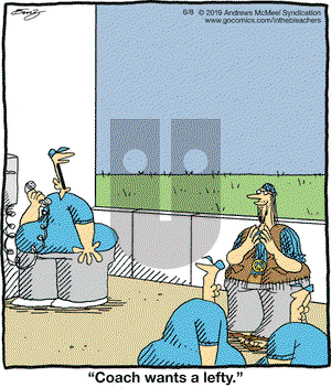 In the Bleachers on Saturday June 8, 2019 Comic Strip