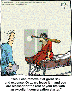 In the Bleachers on Monday July 8, 2013 Comic Strip